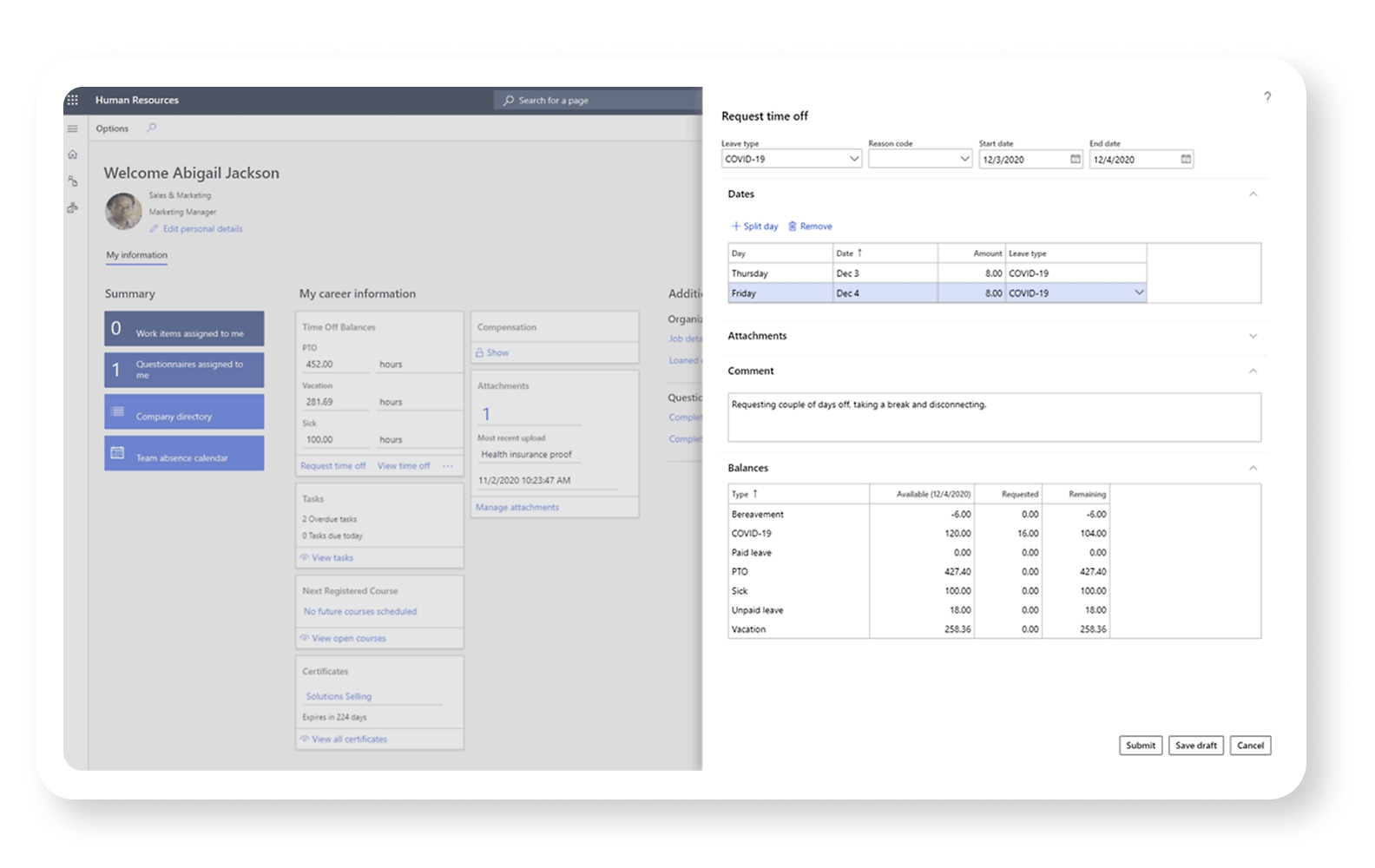 Dynamics 365 HR